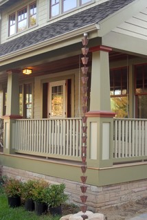 turn a practical home renovation into something beautiful, like a rain chain instead of a downspout